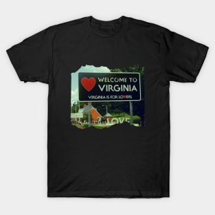 Virginia is for lovers picture from Reston in Virginia photography Welcome to VA T-Shirt